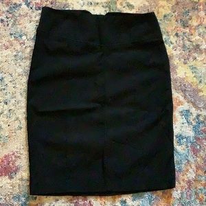 Black pencil skirt.